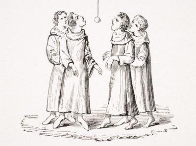 Le Jeu de la pomme suspendue, reproduction d